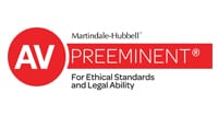 Martindale-Hubble AV Preeminent Badge - Highest Rating for Ethical Standards and Legal Ability