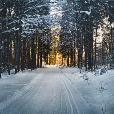 winter driving safety and snow covered roads