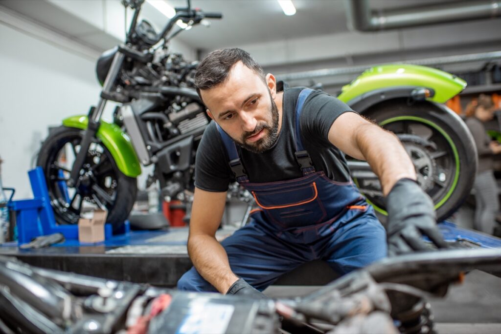 Motorcycle maintenance is important for preventing motorcycle accidents.