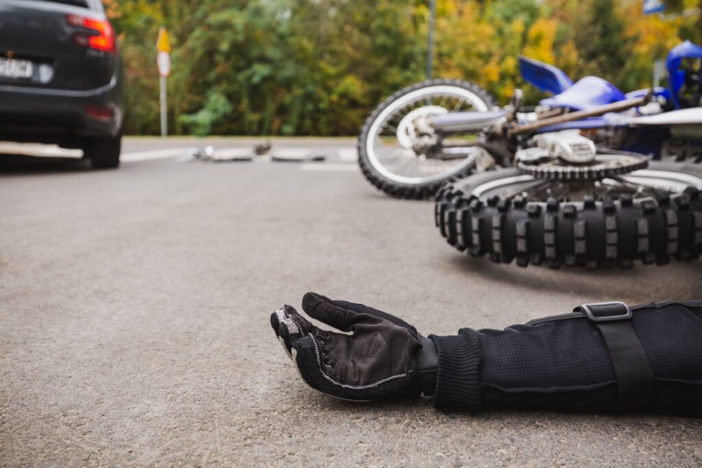 Types of motorcycle accidents and causes.