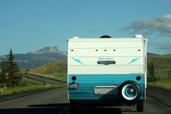 View of a camper driving down the road - Saladino & Schaaf, Kentucky accident attorneys